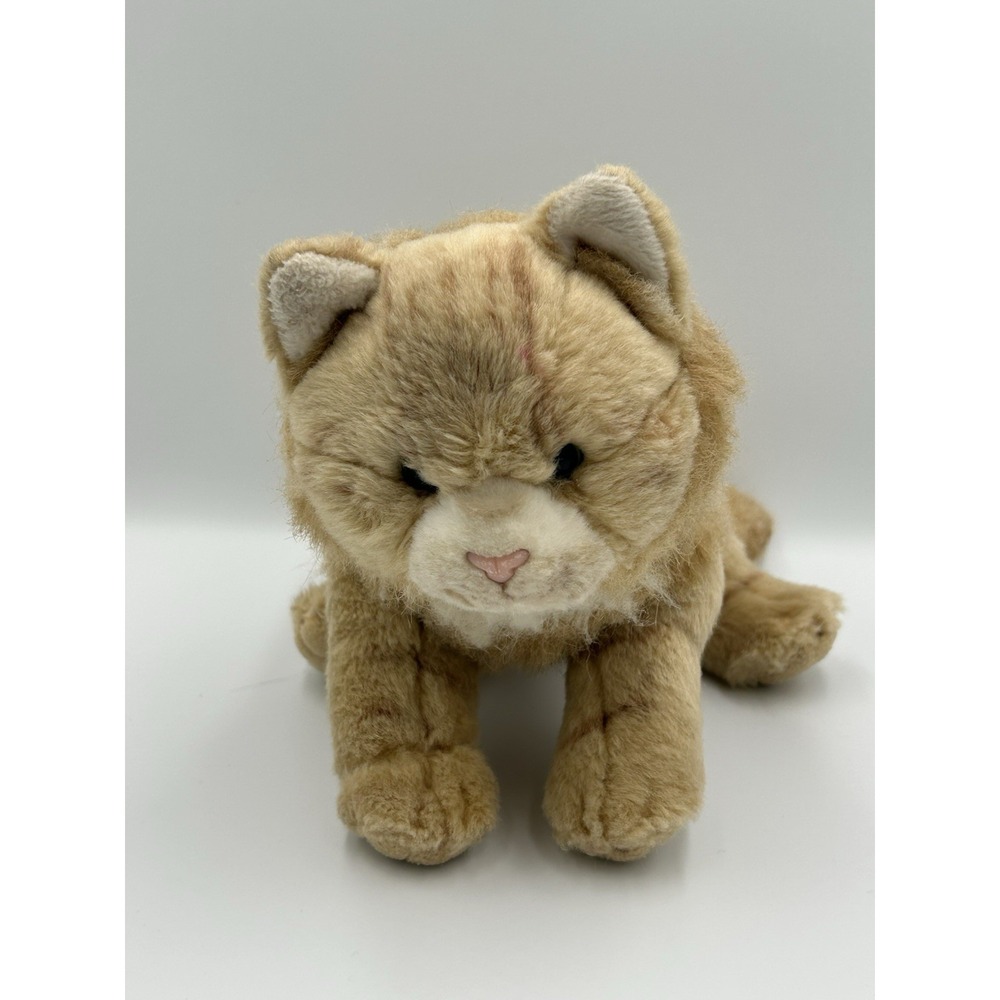 DEMDACO Nat & Jules Maine Coon Cat Orange Tabby Stuffed Animal Plush